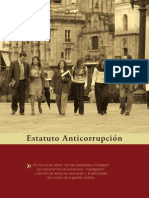 ESTATUTO DE ANTICORRUPCIÓN