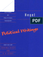 Hegel, G.W.F. - Political Writings (Cambridge, 2004)