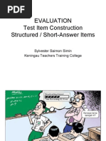 Download Lesson 5d Short-Answer Items Construction by ssskgu SN19628791 doc pdf