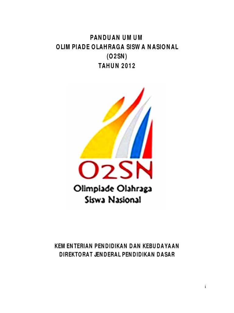 Panduan Umum O2SN 2012 | PDF
