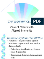 The Immune System: Care of Clients With Altered Immunity