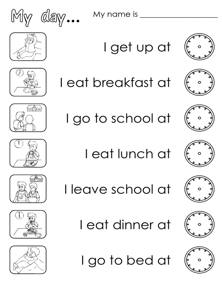 Daily Routine Outline Template | PDF