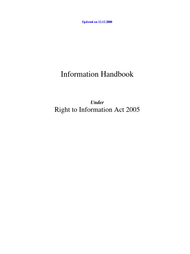 Right To Information Act 2005 Rules And Format Pdf News Books