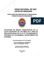 Tesis Unsa Segunda Especialidad Sede Cusco