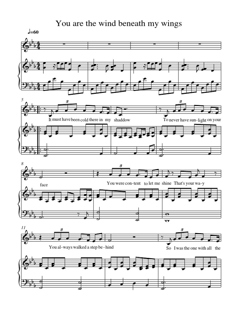 You Are the Wind Beneath My Wings