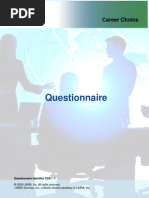 Questionnaire On Work Life Balance | PDF