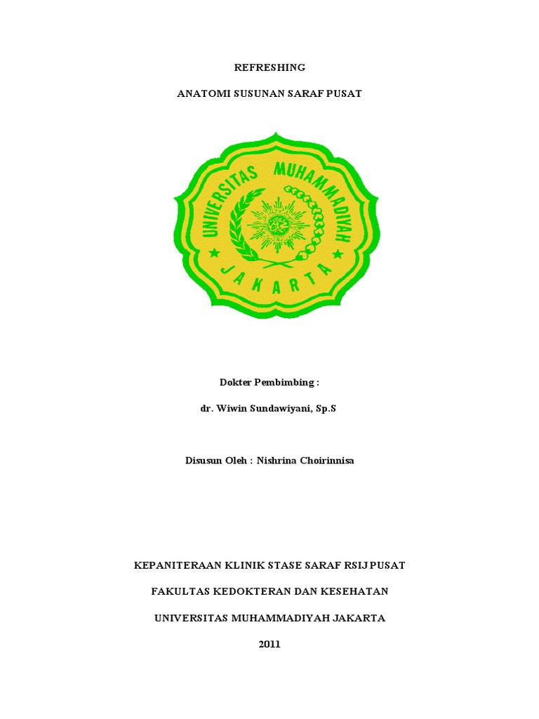 Anatomi Susunan Saraf Pusat Anatomi Susunan Saraf Pusat