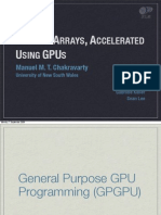 Haskell Arrays Accelerated with GPUs