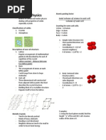 Part 1 Solid State, Defects, Diffraction 