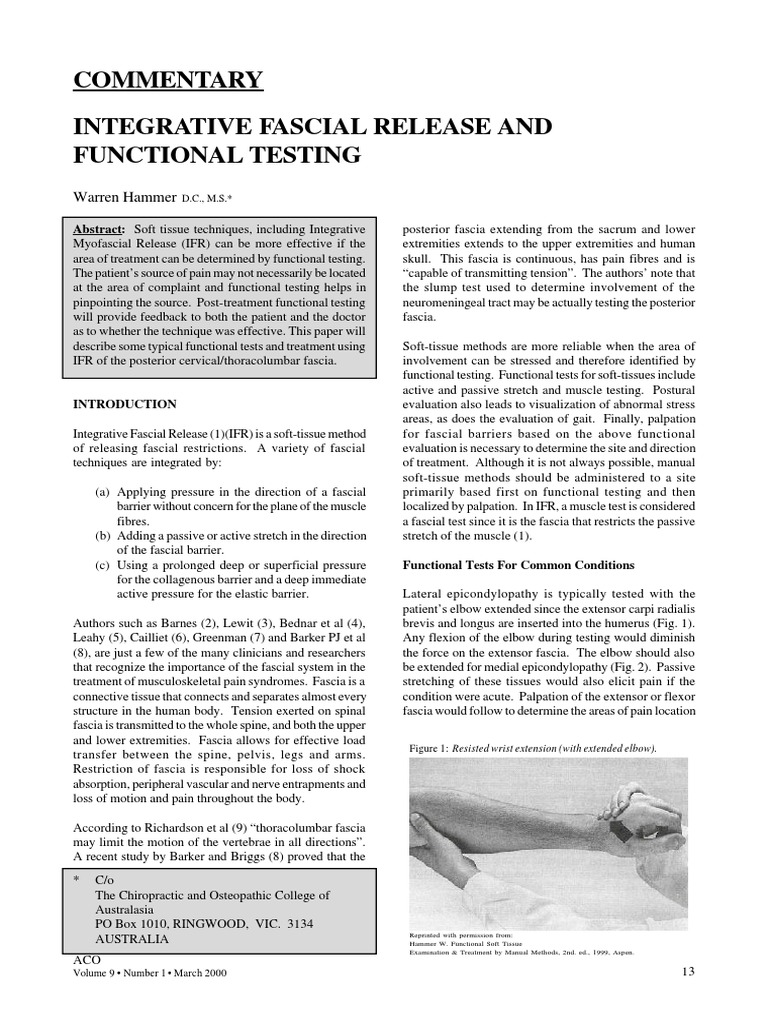 Integrative Fascial Release Techniques | PDF | Vertebral Column | Elbow