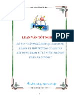 Đánh giá hiệu quả kinh tế, xã hội và môi trường của dự án xây dựng trạm xử lý nước thải mỏ than Na Dương