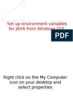 Set Up Environment Variables For JAVA From Windows