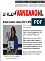 Bredase Verkozen Tot Jong MKB-er 2013 - BredaVandaagNL