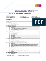 Student Identity, Learning and Progression: The Affective and Academic Impact of IELTS On Successful' Candidates