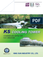 KST-N Cooling Tower Counterflow Bottle Type FRP Structure