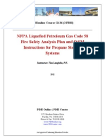 NFPA Liquefied Petroleum Gas Code 58 Fire Safety Analysis Plan and O&M Instructions For Propane Storage Systems