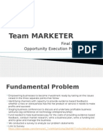 Team Marketer - Opportunity Execution Project (OEP)