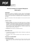 Nutritional Guidelines For Symptom Management Thick Saliva: Definitions