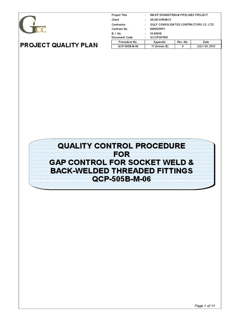Gap Control For Socket Weld Back Welded Threaded Fittings | PDF ...