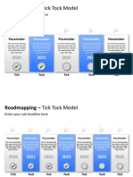 Roadmapping - Tick Tock Model: Enter Your Sub Headline Here