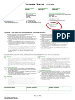 Customer Charter: Account Number Order Reference Order Number