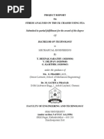 Stress Analysis of Truck Chassis Using FEA - BE Project - ALL