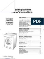 Wash machine quick start guide