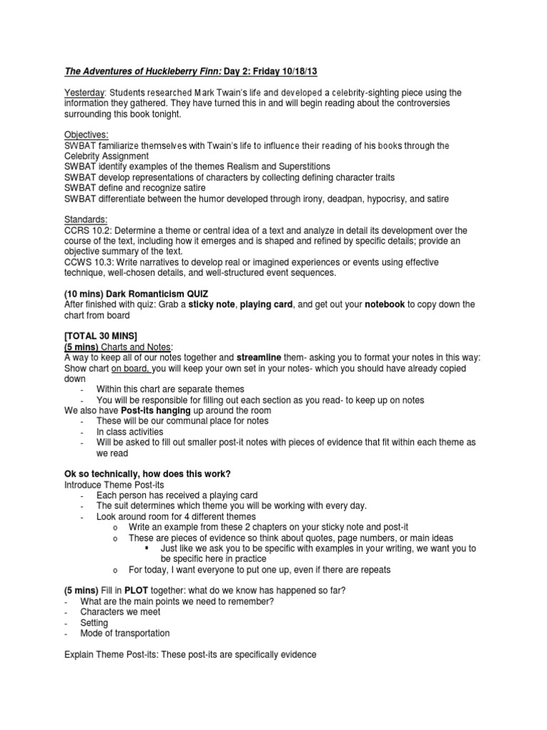 Satire in huckleberry finn essay image