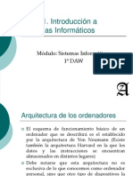 Sistemas Informáticos. Introducción