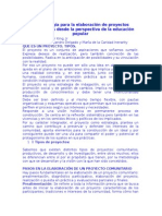 Metodologas Para La Elaboracion de Proyectos