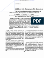 Treatment of Children: With Acute Amoebic Dysentery