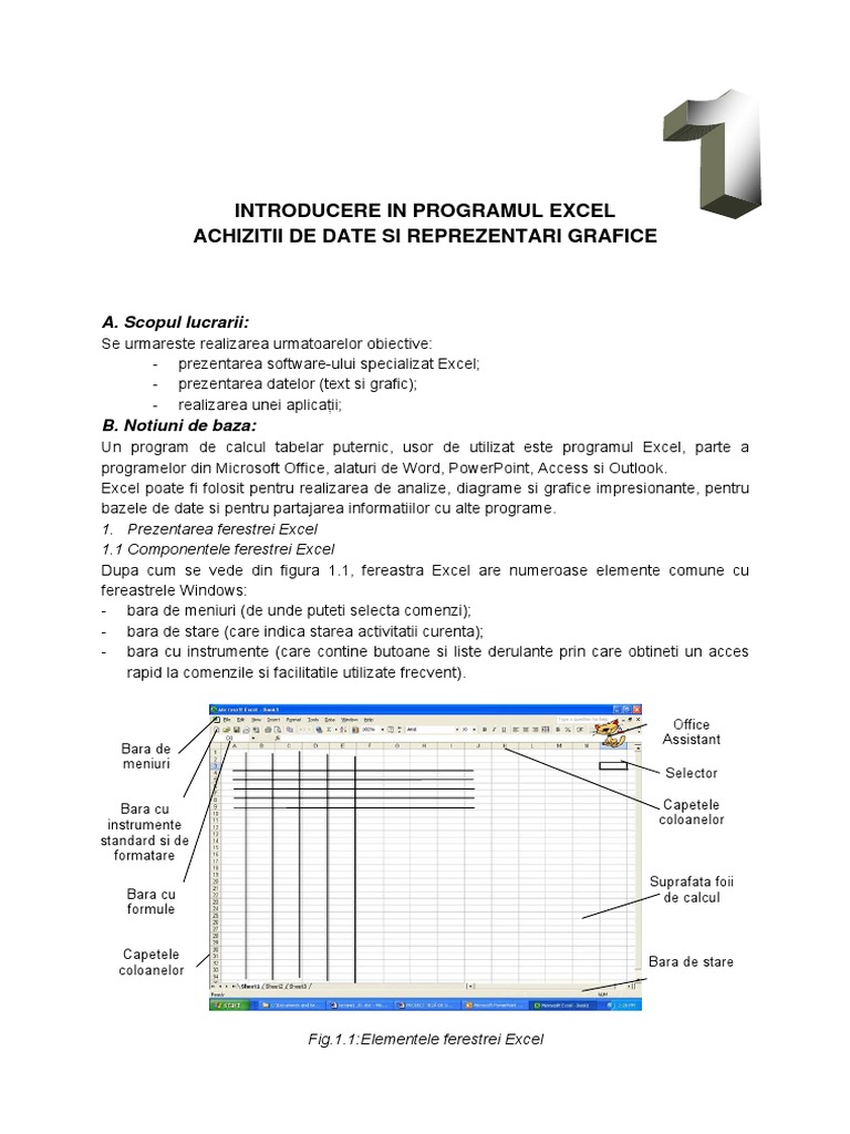 Introducere in Programul Excel | PDF