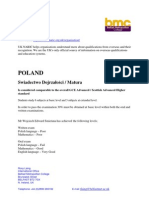 NARIC Comparison Poland Matura W S