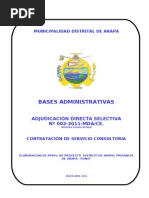 Bases ARAPAAdminist ADS 002-2011 Consultoria