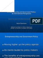 Entrepreneurship and Government Policy: An International Perspective