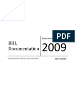 BHL Documentation: September 11