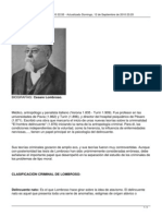 Biografia y Datos - Cesare Lombroso