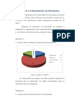 Análisis e Interpretación de Resultados