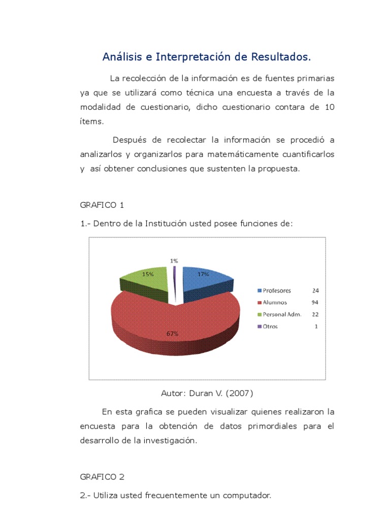 Que Es Un Analisis De Resultados