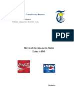 The Coca Cola Company Vs Pepsico