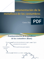 Fundamento de La Metafísica de Las Costumbres