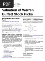 Download Warren Buffett Stock Picks Valuation by Old School Value SN19667795 doc pdf