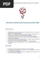 Download The Cost of Cameron 100 Ways Cameron Betrayed the NHS by Eoin Clarke SN196698862 doc pdf