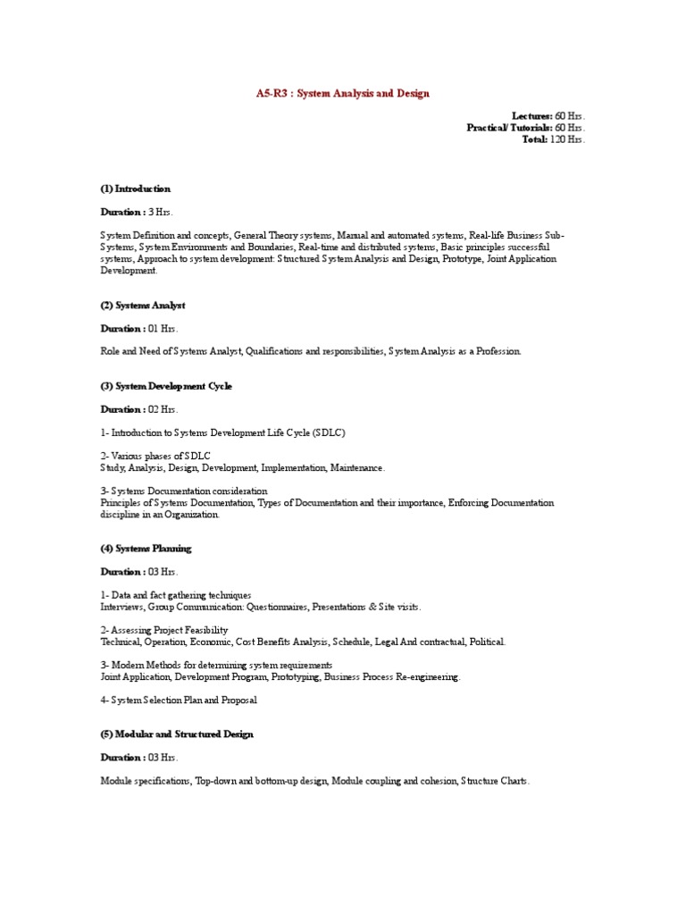 System Analysis and Design Overview | PDF | System | Systems Theory