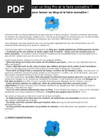 Download 10 conseils pour lancer un Blog Pro et le faire connatre  by Canevet SN196776 doc pdf