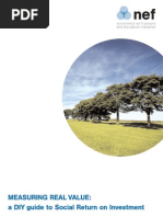 Download NEF - Measuring Real Value - Social Return on Investment by givealittle SN19678244 doc pdf