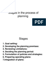 Stages in The Process of Planning