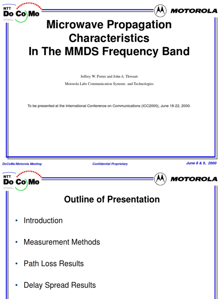Microwave Propagation Characteristics Microwave Antenna (Radio)