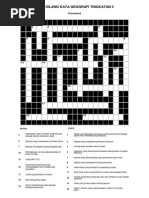 Teka Silang Kata Geografi Tingkatan 2