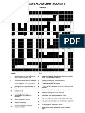 Teka Silang Kata Geografi Tingkatan 2 Pdf